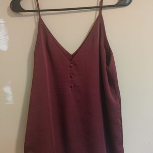 Express dark red tank top
